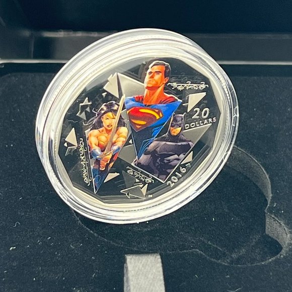 2016 20 Dollar Batman v Superman: Dawn of Justice - The Trinity - Pure Silver Co - Picture 1 of 5